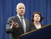 Jerry Brown, Kevin de Leon, Loni Atkins