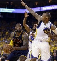 LeBron James, Marreese Speights, Andre Iguodala