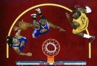 LeBron James, Stephen Curry, Harrison Barnes