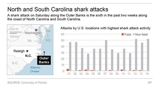 NC SHARK ATTACKS