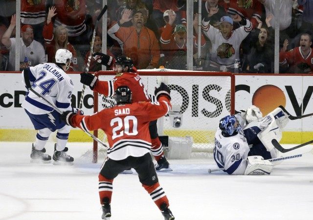 Ryan Callahan, Ben Bishop, Duncan Keith, Brandon Saad