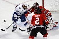 Ryan Callahan, Corey Crawford, Duncan Keith