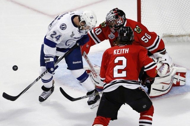 Ryan Callahan, Corey Crawford, Duncan Keith