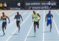 Usain Bolt, Julian Forte, Alonso Edward, Rasheed Dwyer