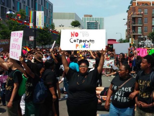 Black Lives Matter Protesters Disrupt Chicago Gay Pride Parade