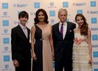 Michael Douglas, Catherine Zeta-Jones walk red carpet with their kids
