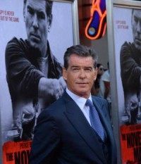 Pierce Brosnan and Gary Oldman's sons model for Saint Laurent