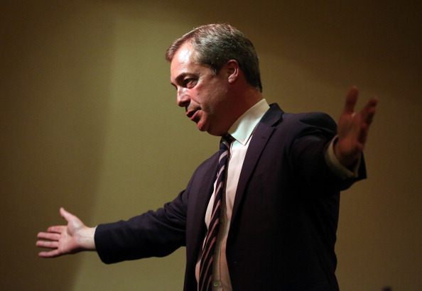 UKIP Leader Nigel Farage Campaigning In South Shields