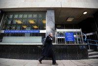 A man walks past Westminster Magistrates