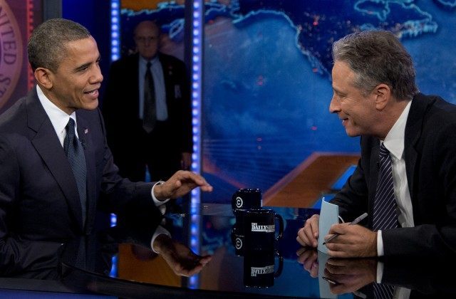 Barack Obama, Jon Stewart
