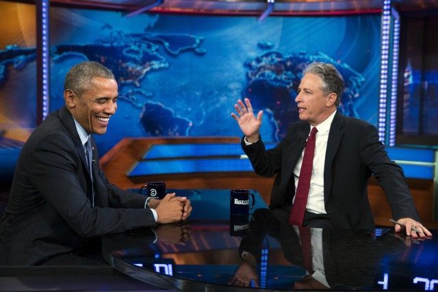Barack Obama, Jon Stewart