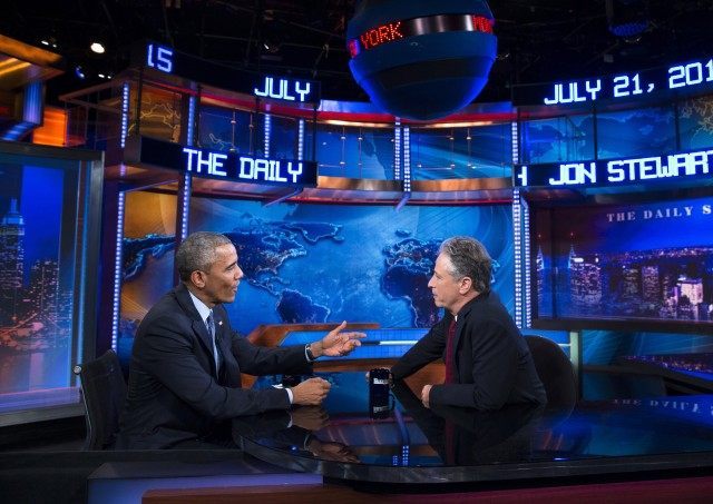 Barack Obama, Jon Stewart