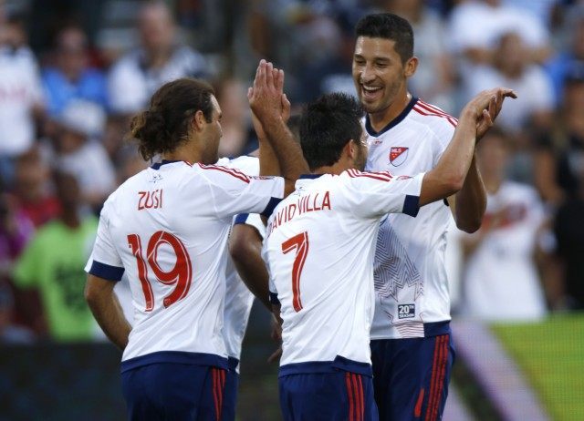 David Villa, Graham Zusi, Omar Gonzalez