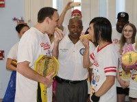Eric Adams, Joey Chestnut, Matt Stonie