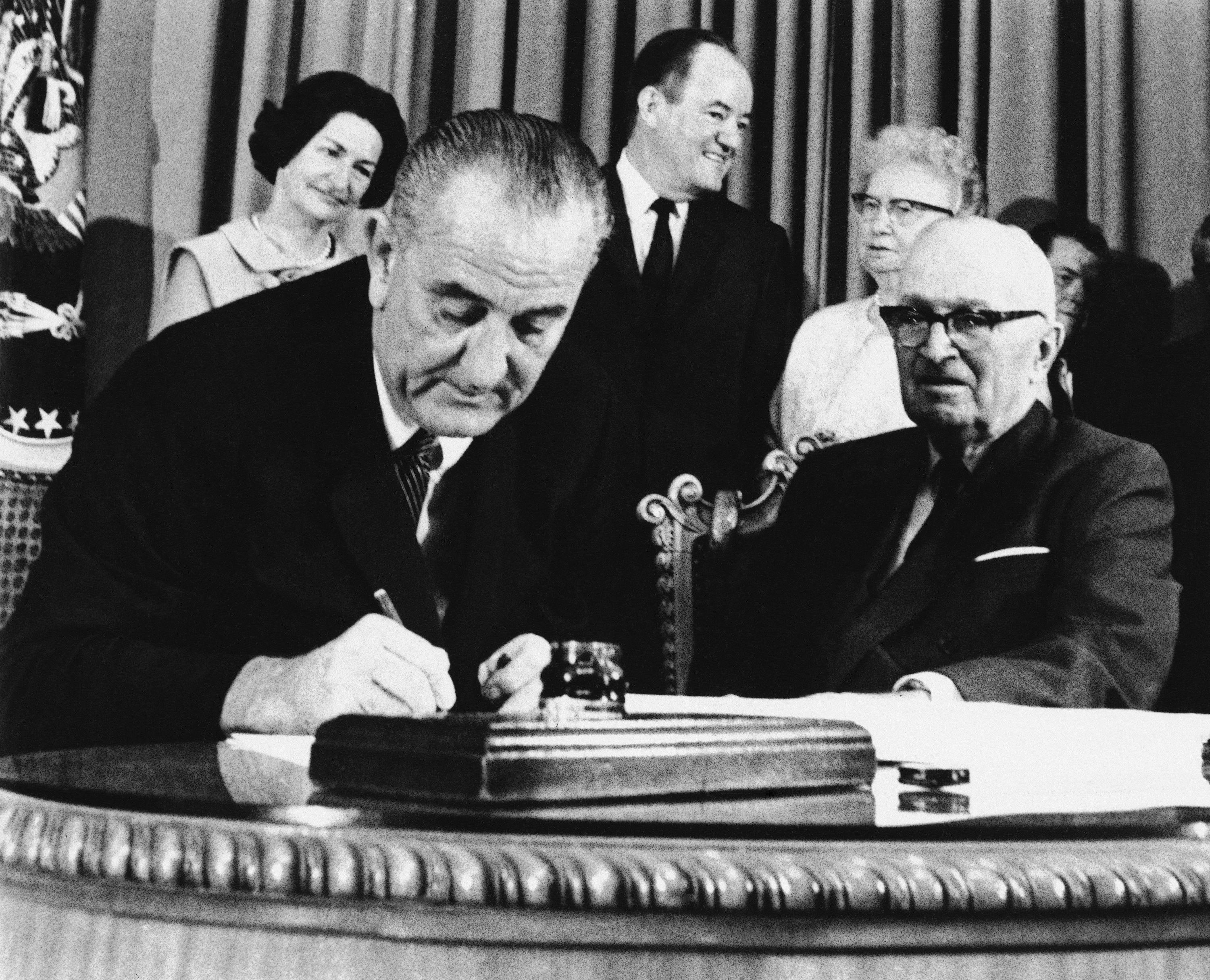 President Truman And Lyndon B Johnson