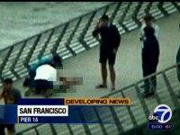 effort to revive shooting victim on pier