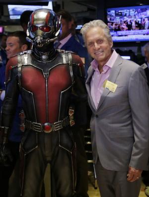 Michael Douglas envious of 'Ant-Man' co-star's comic appeal