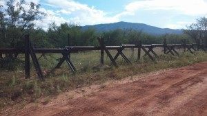 Border fence in Arizona