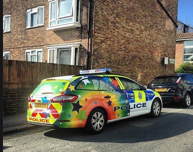 gay police car