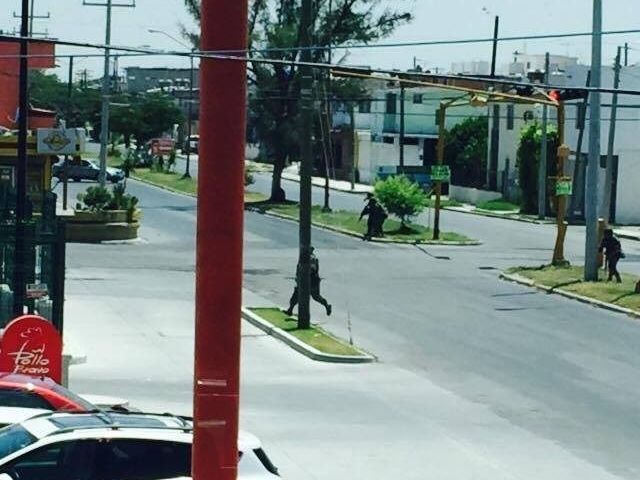 Blockades and Shootouts: Mexican soldiers fight with Gulf Cartel gunmen in Reynosa.
