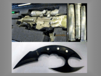 Bringing weapons to the airport is a bad idea.