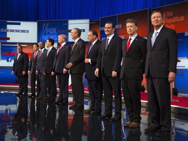 Chris Christie, Marco Rubio, Ben Carson, Scott Walker, Donald Trump, Jeb Bush, Mike Huckabee, Ted Cruz, Rand Paul, John Kasich