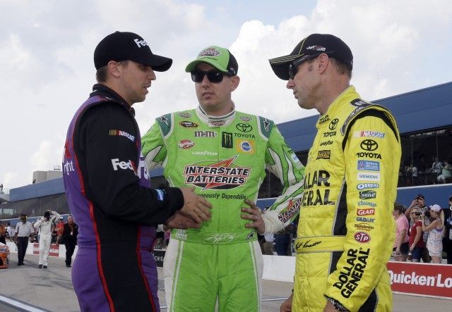 Denny Hamlin, Kyle Busch, Matt Kenseth