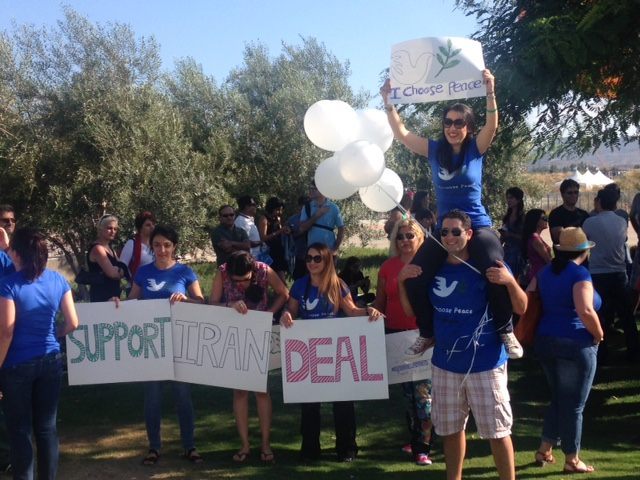 Iran deal peace rally (Adelle Nazarian / Breitbart News)