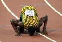 Segway-riding cameraman takes out Usain Bolt