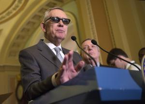 Sen. Minority Leader Harry Reid announces Iran deal support