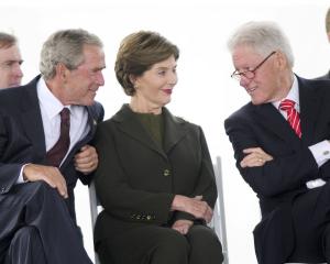 George W. Bush, Bill Clinton visit New Orleans ahead of Katrina anniversary