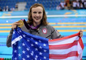 Swimmer Katie Ledecky shatters world record, earns fifth gold