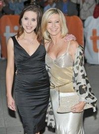 Olivia Newton-John and daughter Chloe premiere music video