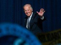 Vice President Joe Biden arrives at a rally to support of raising the minimum wage for the state of New York to $15 per hour on September 10, 2015 in New York City. Biden said he would like to see the federal minimum wage risen to $12 per hour. (Photo by