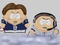 Cartman as Brady and Belichick