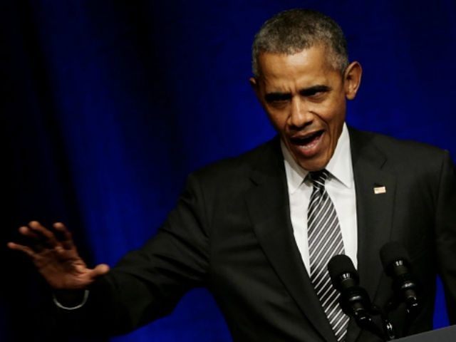 President Barack Obama speaks at a Democratic National Committee LGTB fundraiser September 27, 2015 in New York City. The president is in New York for the United Nations Sustainable Development Summit which is running for three days prior to the start of the 70th session General Debate of the United Nations General Assembly.