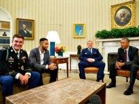Obama Meets with France Terror Heroes  AP PhotoAndrew Harnik