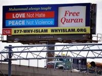 Pro-Muslim billboard AP PhotoStephan Savoia