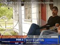 Scott Lattin Truck Allegedly Vandalized