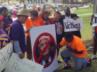 Union official punches Donald Trump (Lee Stranahan / YouTube)