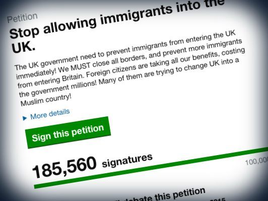 UK PETITION MIGRANTS