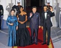 Barack Obama, Xi Jinping,  Peng Liyuan,   Michelle Obama