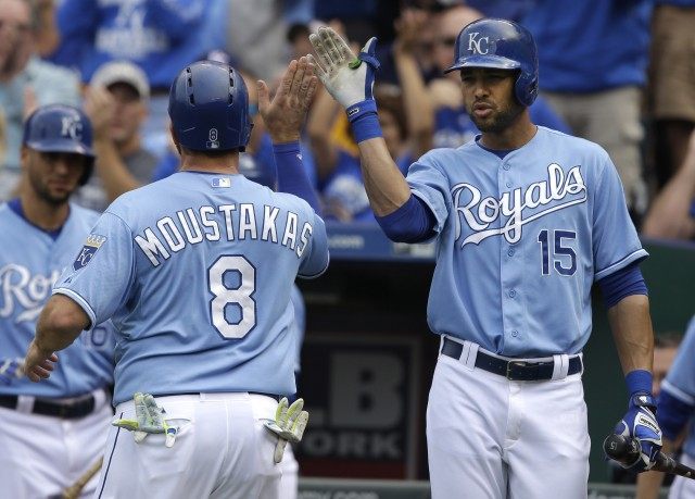 Mike Moustakas, Alex Rios
