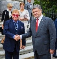 Petro Poroshenko,  Elton John