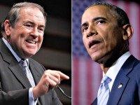 Mike Huckabee and barack Obama