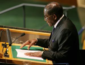 Zimbabwe's President Mugabe repeats speech he delivered three weeks ago
