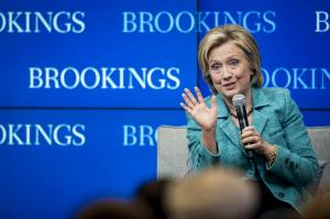 Clinton fires back at GOP, says candidates are in 'race to the bottom' on women's rights