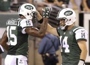 New York Jets' Brandon Marshall slims down from infomercial