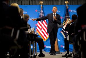 Trump: Make America Great Again; Obama: America's already great