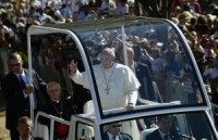 Pope visits poor at Washington's Catholic Charities